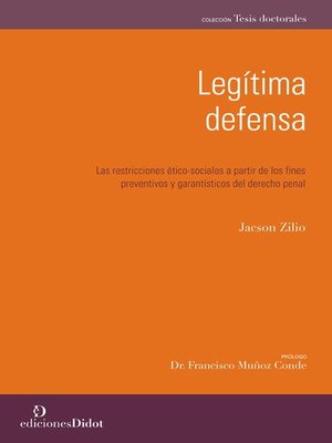 cover image of Legítima defensa